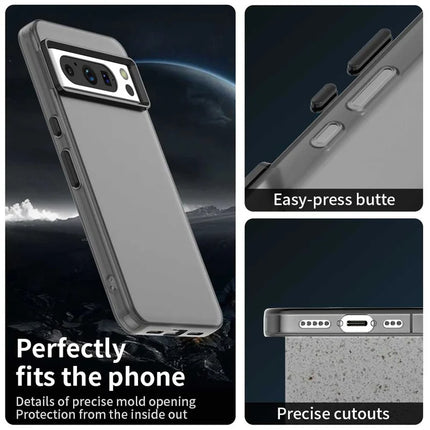 For Google Pixel 8 Pro Case PC+TPU+PET Matte Anti-Drop Phone Back Cover