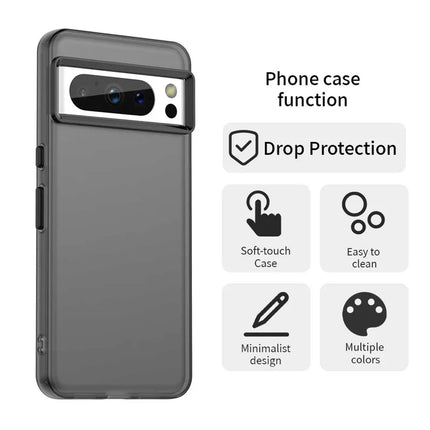 For Google Pixel 8 Pro Case PC+TPU+PET Matte Anti-Drop Phone Back Cover