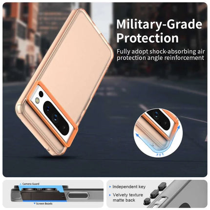 For Google Pixel 8 Pro Case PC+TPU+PET Matte Anti-Drop Phone Back Cover
