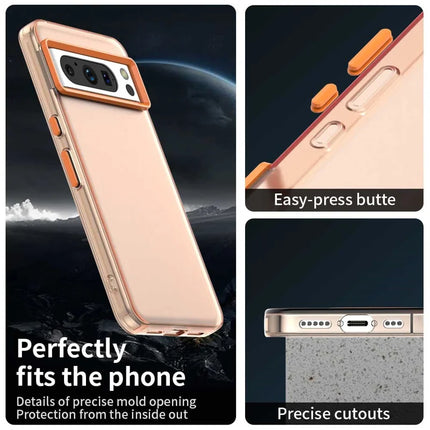 For Google Pixel 8 Pro Case PC+TPU+PET Matte Anti-Drop Phone Back Cover