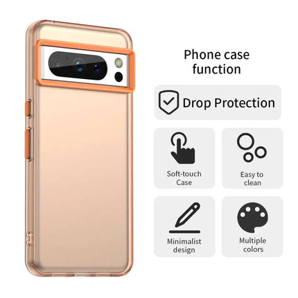 For Google Pixel 8 Pro Case PC+TPU+PET Matte Anti-Drop Phone Back Cover