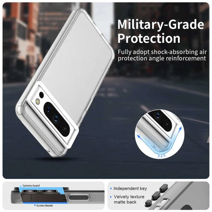 For Google Pixel 8 Pro Case PC+TPU+PET Matte Anti-Drop Phone Back Cover