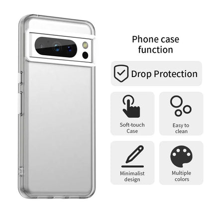 For Google Pixel 8 Pro Case PC+TPU+PET Matte Anti-Drop Phone Back Cover