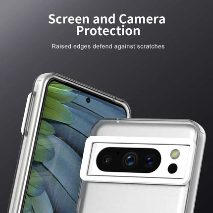 For Google Pixel 8 Pro Case PC+TPU+PET Matte Anti-Drop Phone Back Cover