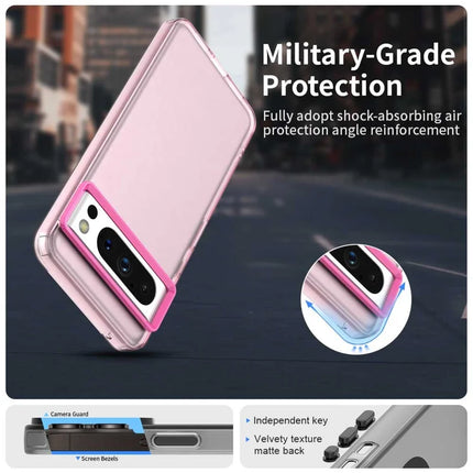 For Google Pixel 8 Pro Case PC+TPU+PET Matte Anti-Drop Phone Back Cover
