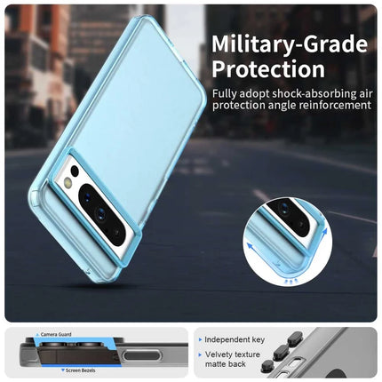 For Google Pixel 8 Pro Case PC+TPU+PET Matte Anti-Drop Phone Back Cover