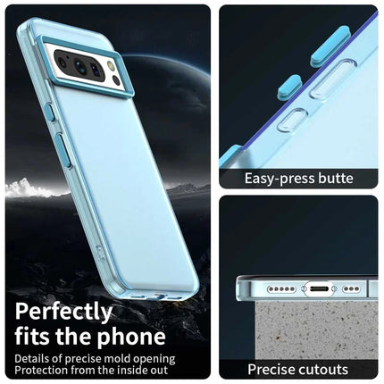 For Google Pixel 8 Pro Case PC+TPU+PET Matte Anti-Drop Phone Back Cover