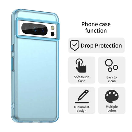 For Google Pixel 8 Pro Case PC+TPU+PET Matte Anti-Drop Phone Back Cover