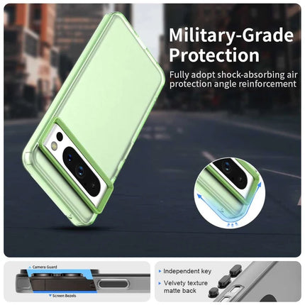 For Google Pixel 8 Pro Case PC+TPU+PET Matte Anti-Drop Phone Back Cover
