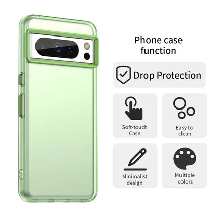 For Google Pixel 8 Pro Case PC+TPU+PET Matte Anti-Drop Phone Back Cover