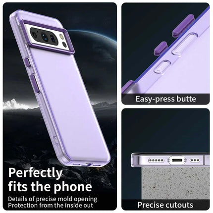 For Google Pixel 8 Pro Case PC+TPU+PET Matte Anti-Drop Phone Back Cover