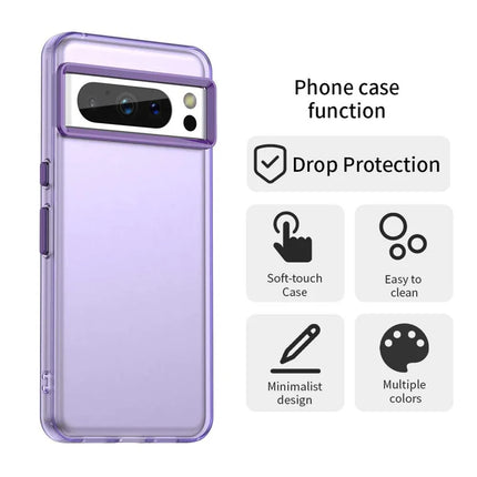 For Google Pixel 8 Pro Case PC+TPU+PET Matte Anti-Drop Phone Back Cover