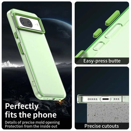 For Google Pixel 8 Case PC+TPU+PET Matte Anti-Drop Phone Back Cover