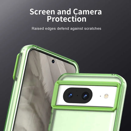 For Google Pixel 8 Case PC+TPU+PET Matte Anti-Drop Phone Back Cover