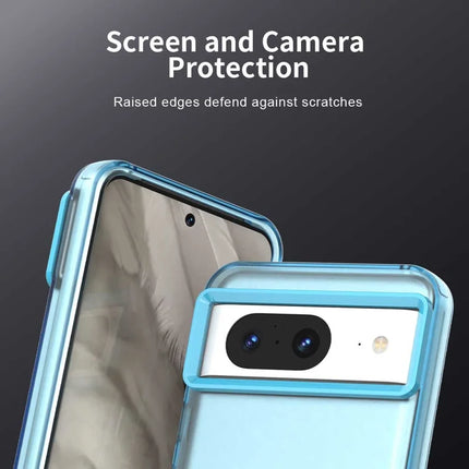 For Google Pixel 8 Case PC+TPU+PET Matte Anti-Drop Phone Back Cover