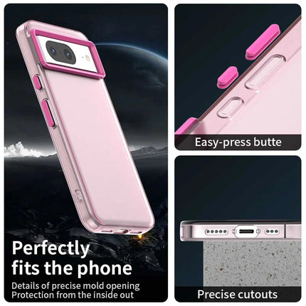 For Google Pixel 8 Case PC+TPU+PET Matte Anti-Drop Phone Back Cover