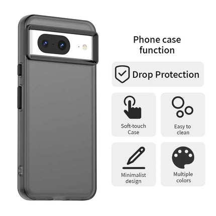 For Google Pixel 8 Case PC+TPU+PET Matte Anti-Drop Phone Back Cover