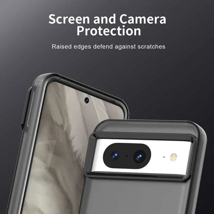 For Google Pixel 8 Case PC+TPU+PET Matte Anti-Drop Phone Back Cover