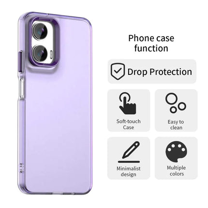 For Motorola Moto G35 5G Case PC+TPU+PET Matte Anti-Drop Phone Back Cover