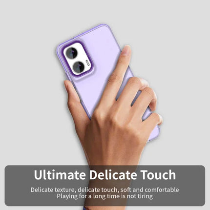 For Motorola Moto G35 5G Case PC+TPU+PET Matte Anti-Drop Phone Back Cover