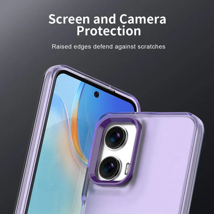 For Motorola Moto G35 5G Case PC+TPU+PET Matte Anti-Drop Phone Back Cover