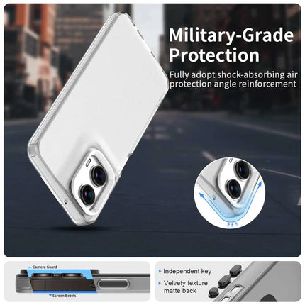 For Motorola Moto G35 5G Case PC+TPU+PET Matte Anti-Drop Phone Back Cover