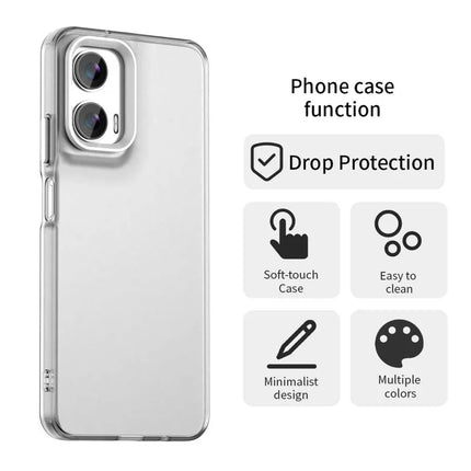 For Motorola Moto G35 5G Case PC+TPU+PET Matte Anti-Drop Phone Back Cover
