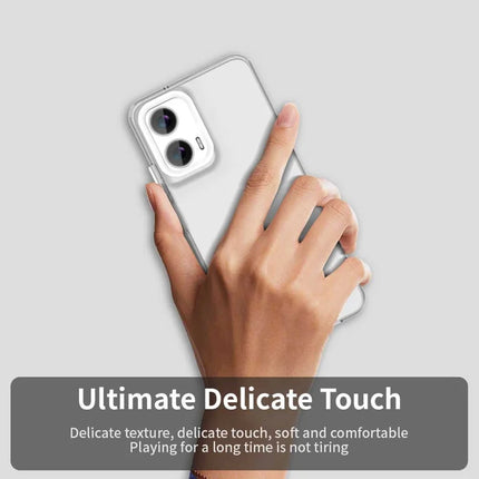 For Motorola Moto G35 5G Case PC+TPU+PET Matte Anti-Drop Phone Back Cover