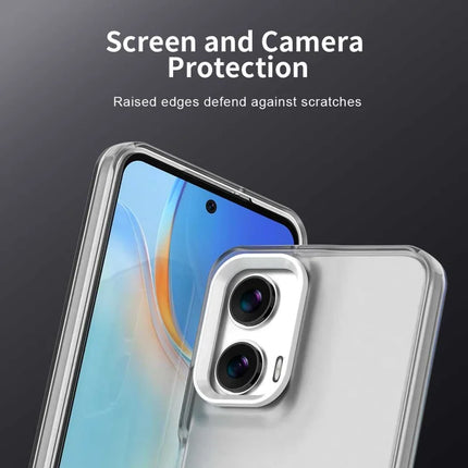 For Motorola Moto G35 5G Case PC+TPU+PET Matte Anti-Drop Phone Back Cover