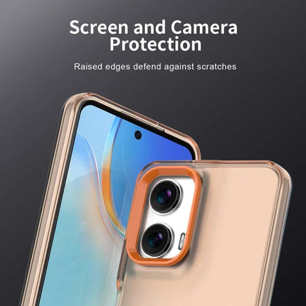 For Motorola Moto G35 5G Case PC+TPU+PET Matte Anti-Drop Phone Back Cover