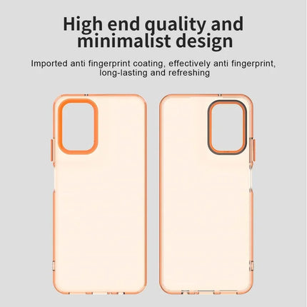 For Motorola Moto G35 5G Case PC+TPU+PET Matte Anti-Drop Phone Back Cover