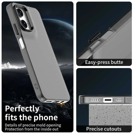 For Motorola Moto G35 5G Case PC+TPU+PET Matte Anti-Drop Phone Back Cover