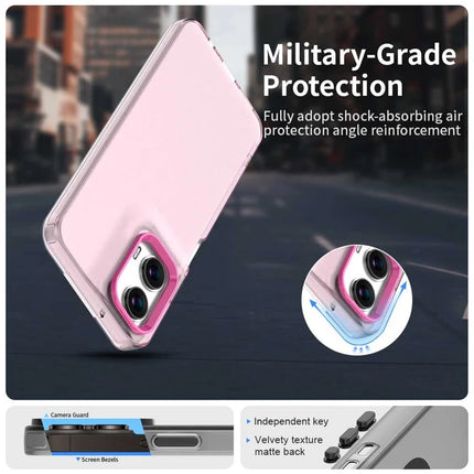 For Motorola Moto G35 5G Case PC+TPU+PET Matte Anti-Drop Phone Back Cover