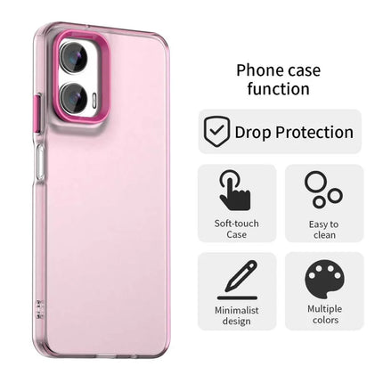 For Motorola Moto G35 5G Case PC+TPU+PET Matte Anti-Drop Phone Back Cover
