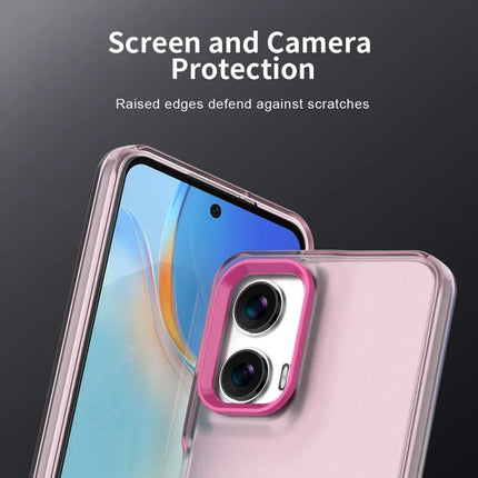 For Motorola Moto G35 5G Case PC+TPU+PET Matte Anti-Drop Phone Back Cover