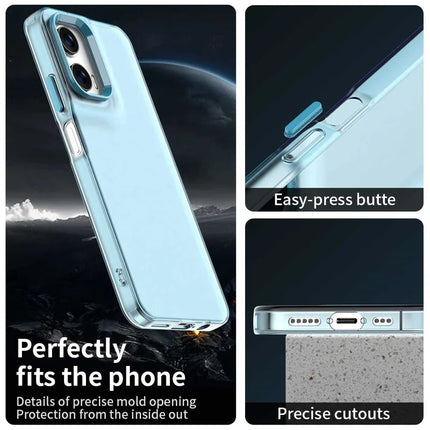 For Motorola Moto G35 5G Case PC+TPU+PET Matte Anti-Drop Phone Back Cover