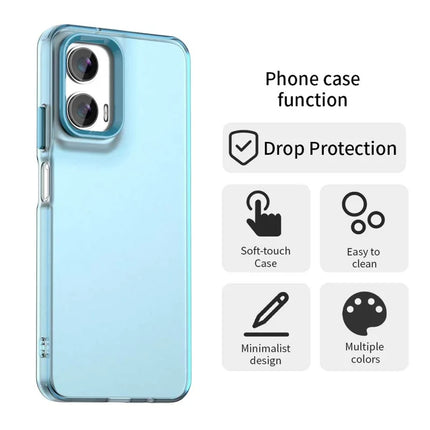 For Motorola Moto G35 5G Case PC+TPU+PET Matte Anti-Drop Phone Back Cover