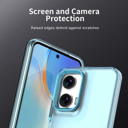 For Motorola Moto G35 5G Case PC+TPU+PET Matte Anti-Drop Phone Back Cover