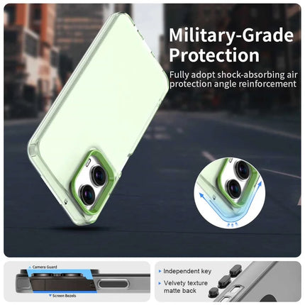 For Motorola Moto G35 5G Case PC+TPU+PET Matte Anti-Drop Phone Back Cover