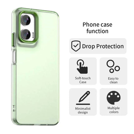For Motorola Moto G35 5G Case PC+TPU+PET Matte Anti-Drop Phone Back Cover