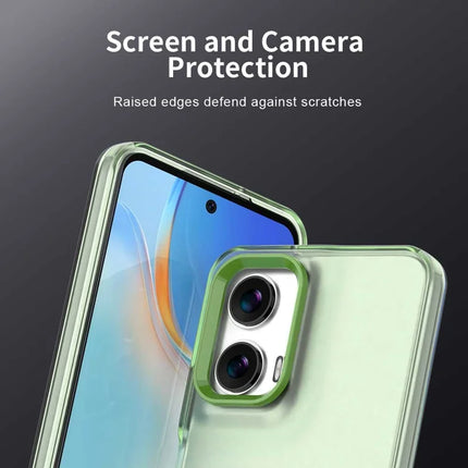 For Motorola Moto G35 5G Case PC+TPU+PET Matte Anti-Drop Phone Back Cover