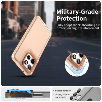 For Motorola Edge 50 Neo 5G / S50 5G Case PC+TPU+PET Matte Anti-Drop Phone Back Cover