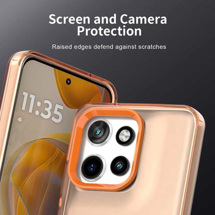 For Motorola Edge 50 Neo 5G / S50 5G Case PC+TPU+PET Matte Anti-Drop Phone Back Cover