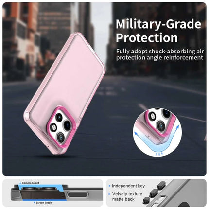 For Motorola Edge 50 Neo 5G / S50 5G Case PC+TPU+PET Matte Anti-Drop Phone Back Cover
