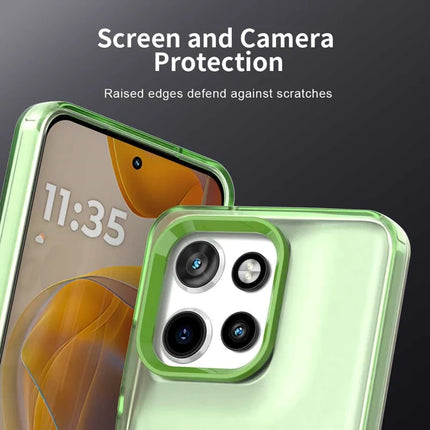 For Motorola Edge 50 Neo 5G / S50 5G Case PC+TPU+PET Matte Anti-Drop Phone Back Cover