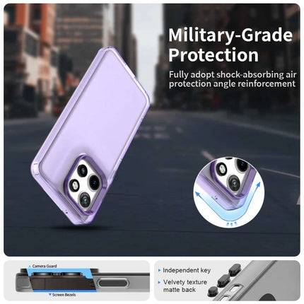 For Motorola Edge 50 Neo 5G / S50 5G Case PC+TPU+PET Matte Anti-Drop Phone Back Cover