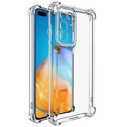 IMAK UX-4 Series Clear Phone Case for Huawei P40 Four Corner Shockproof TPU Back Cover