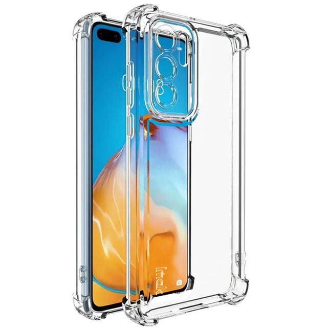 IMAK UX-4 Series Clear Phone Case for Huawei P40 Four Corner Shockproof TPU Back Cover