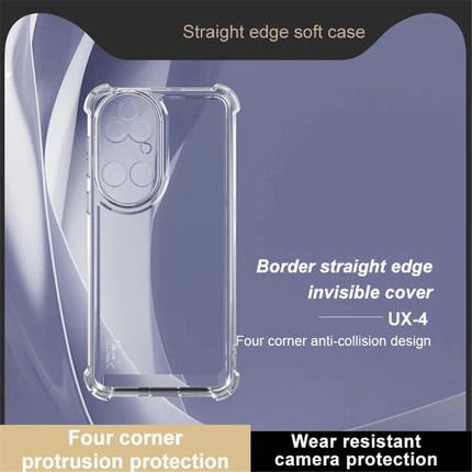 IMAK UX-4 Series Clear Phone Case for Huawei P50 4G  /  P50E Four Corner Shockproof TPU Back Cover