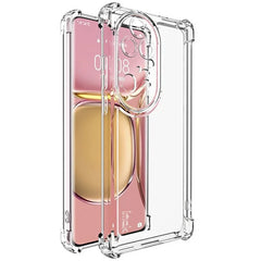 IMAK UX-4 Series Clear Phone Case for Huawei P50 Pro 4G Four Corner Shockproof TPU Back Cover